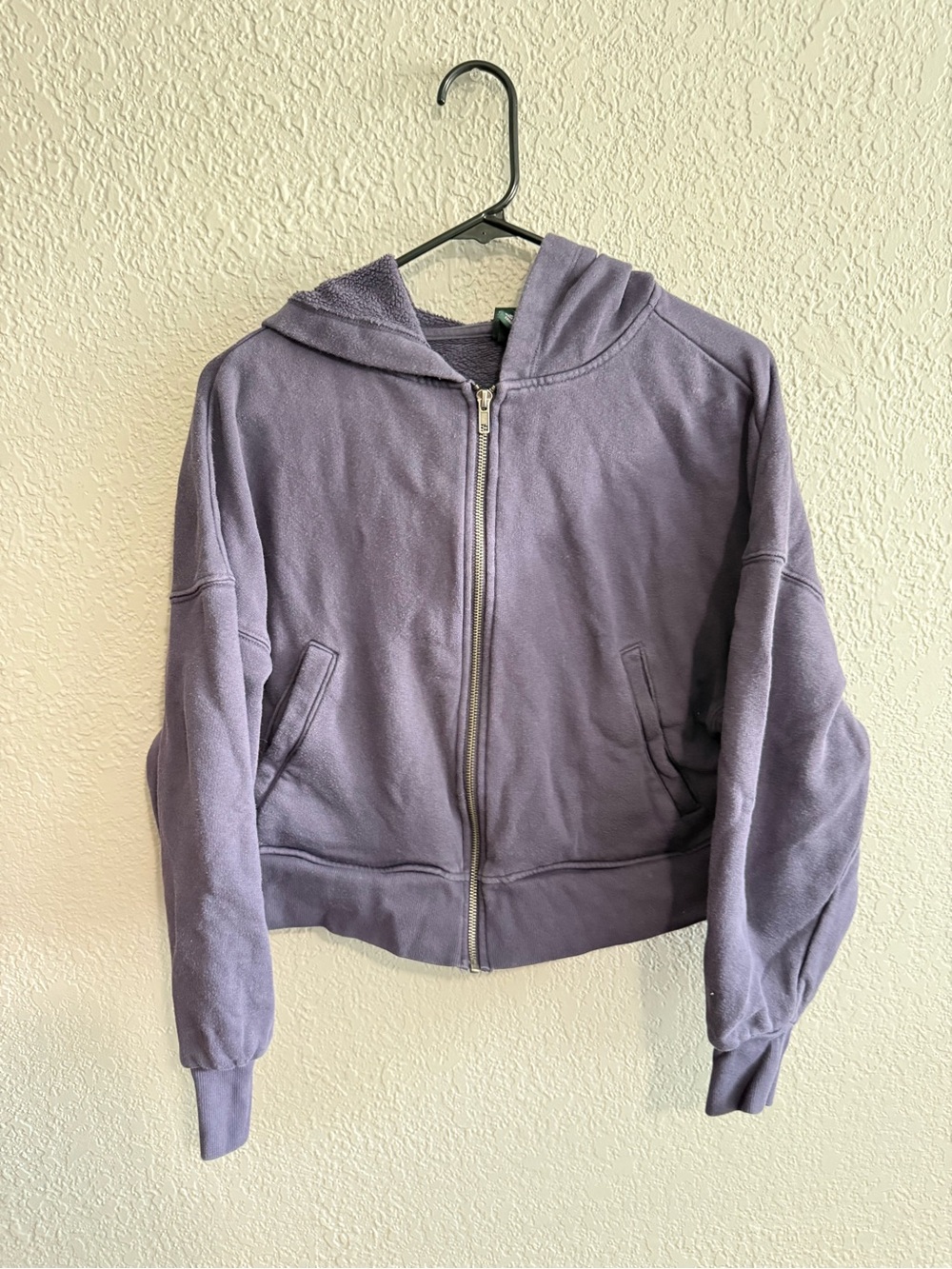 Cropped Zip-Up Hoodie